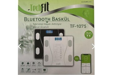 Techfit Dijital Baskül TF-1075 (Bluetooth Özellikli) Hassas Ölçüm (2.5-180kg)