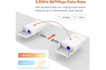 Tenda O1-5G-KIT Outdoor 867 Mbps 9 dBi Dış Mekan Access Point