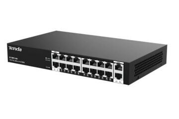 Tenda S218GPC-BH16FE PoE+ Port 167W 2x GE Uplink Switch