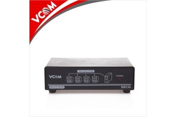 Vcom DD134 1-4 Port 350MHZ Metal Vga Splitter