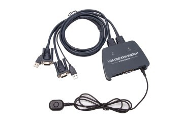 Vcom DD211-2K 2 Port Vga 1080P@60Hz Plastik Kasa Kvm Switch