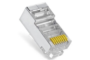 Vcom NM026 100lü Metal RJ45 8P8C Cat6-UTP-RJ45-3u Konnektör