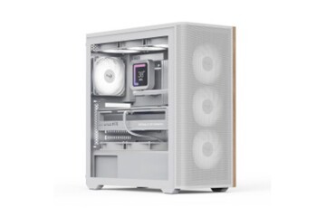 Aerocool AE D501A WH 4x12cm  Fanlı Ahşap Ön Panel Tempered Cam Yan ve Mesh Ön Panel, USB Type-C,ATX