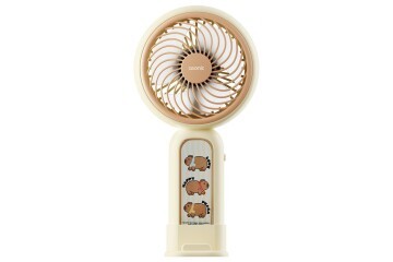 Asonic AFN20 Krem 250mAh Dahili Pil Elde Taşınabilir Masaüstü Usb Fan Şarjlı Type-c Şarj