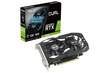 Asus Dual GeForce RTX 3050 OC DUAL-RTX3050-O6G NVIDIA 6GB GDDR6 96Bit DX12 Gaming Ekran Kartı