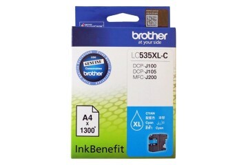 Brother LC535XLC Cyan Mavi 1.300 Sayfa Kartuş DCP-J105 MFC-J200