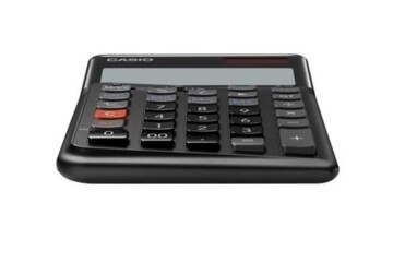 Casio JE-12E-BK Siyah 12 Hane Masa Üstü Ergonomik Tuşlu Hesap Makinesi