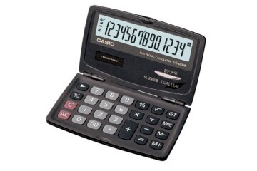 Casio SL-240LB 14 Hane Cep Tipi Kapaklı Hesap Makinesi