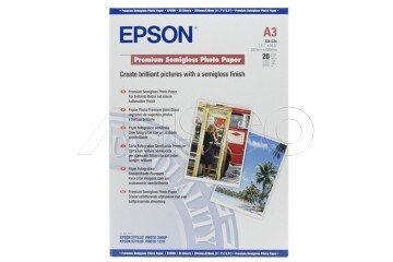 Epson A3 251Gram 20li Premium Semigloss Fotoğraf Kağıdı S041334