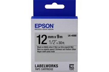 Epson LK-5TBN Şeffaf Üzeri Siyah 18mm 9Metre Etiket