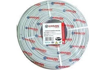 ERSAN ER-2201CU 2+1 1x0,22 mini Coax 2x0,22mm 100  metre CCTV Kamera Kablosu