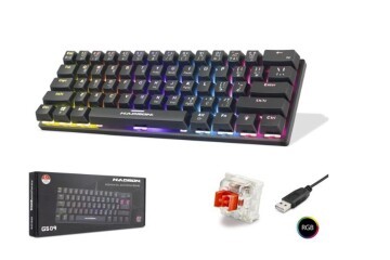 Hadron G509R Kablolu Oyuncu Mini Klavye Mekanik Red Switch Rgb Q Siyah