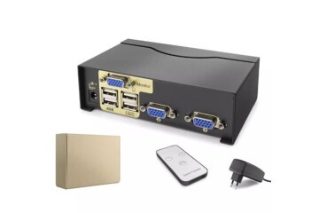 Hadron Hdx1380 2 Port Vga Kvm Switch  Uzaktan kumandalı