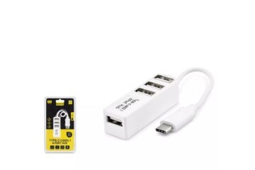 Hadron Hdx7015 Type-C Hub 4-Usb Beyaz (Telefon Uyumlu)