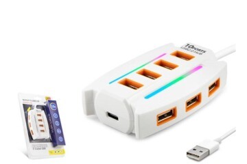 Hadron Hdx7036 Usb Hub 2.0 10-Usb 1.2M Siyah