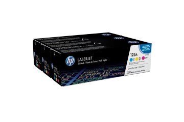 HP 125A Mavi-Kırmızı-Sarı 3lü Takım Toner CF373AM CB541A-CB542A-CB543A