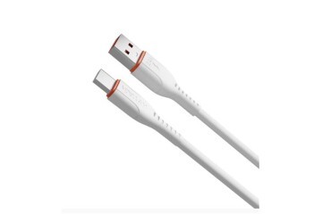 Hytech HY-X105 1m 3A Type-C Beyaz Şarj Kablosu