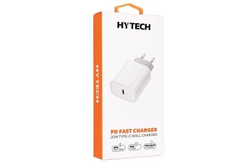 Hytech HY-XE40TP Type C to Type C Kablolu 20W PD3.0-Quick Charge QC4.0 Hızlı Ev Şarj Adaptörü