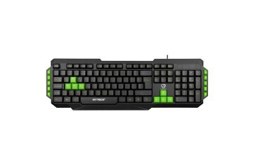Hytech HYK-46 GAMY Siyah USB Yeşil Tuşlu Q Gaming Oyuncu Klavyesi