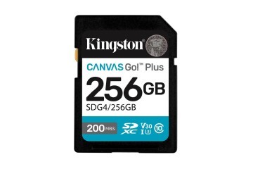 Kingston SDG4-256GB 256GB SDXC Canvas Go Plus Gen4 200MB-s C10 UHS-I U3 V30 Hafıza Kartı