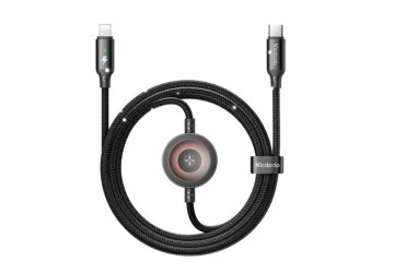 MCDODO CA-5680 36W 1 LİGHTNİNG VE 1 WATCH KABLOSUZ ŞARJ KABLOSU- SİYAH