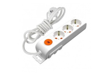 Mutlusan Rı-Tech 3lü 5mt AnahtarTopraklı  Grup Priz  (001 175 320002 05 00)