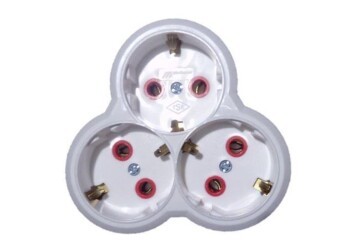 Mutlusan Topraklı Beyaz 3lü Fiş,Priz (Yonca Tip) 001 170 033002 00 00