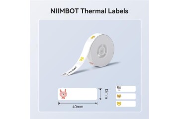 NIIMBOT T12-40-160ZOO Beyaz-Renkli 12X40MM Termal Etiket