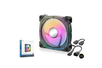 Nodar Nd2656 Kasa Fanı 3.Nesil İç ve Dış Parıltı Argb 12Cm Siyah