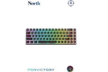 North Odin Pro WL68 LightCore Kablosuz Bluetooth RGB Red Switch Türkçe Siyah Mekanik Gaming Klavye