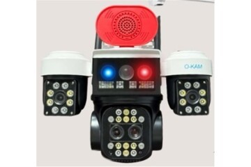 OKam O-Kam 8095 3 Lens Sirenli Çakarlı Wifi Solar Kamera