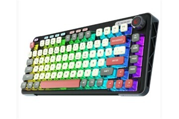 Rampage Eira Transparan Hot Swap 2.4G + BT Wireless RGB Gasket Oil Switch Türkçe Q  Mekanik Klavye