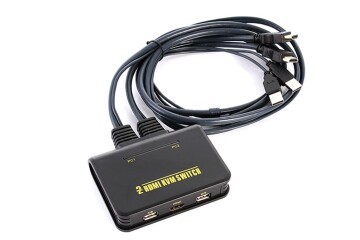 S-Link SL-2702HKW 2li HDMI 1.8m Kablolu Otomatik HDMI KVM Switch
