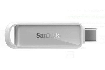 Sandisk SDIXS0N-128G-GN6NE 128GB Phone Drive with USB-C-128GB (Arctic White) Flash Bellek