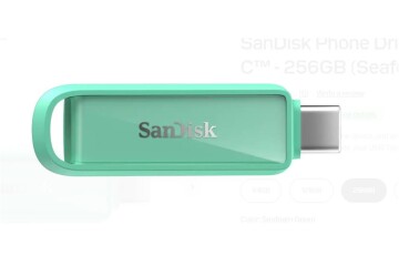 Sandisk SDIXS0N-256G-GN6NQ 256GB Phone Drive with USB-C-128GB (Seafoam Green) Flash Bellek