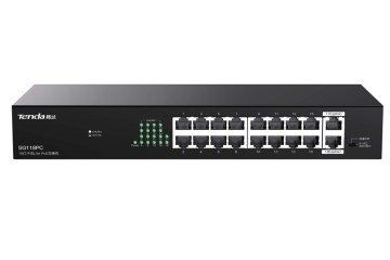 Tenda SG118PC SG118PC 18 Port Gigabit PoE Switch 100-100-1000 167W