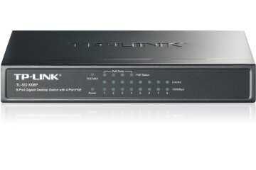 Tp-Link TL-SG1008P 8 Port 4 Port Poe+ 10-100-1000 Mbps Switch  Çelik Kasa