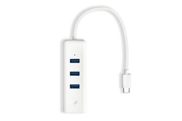 Tp-Link UE330C 10-100-1000 Mbps 3.0 Type C Ethernet Çevirici + 3 Port USB Çoğaltıcı
