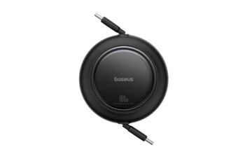 Baseus P10364501211-00 Free2Pull Makaralı Şarj Kablosu USB-C-Lightning 20W 1m. - Beyaz