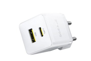 Baseus Palm Hızlı Şarj Aleti C+U 30W EU Beyaz (P1011160A213-00)