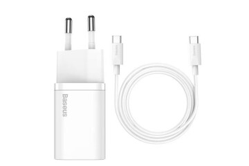 Baseus TZCCSUP-L02 25W C TO C Beyaz Kablo