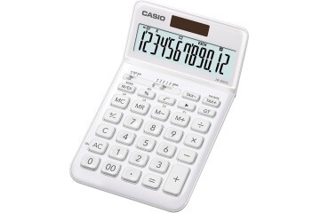 Casio JW-200SC-WE 12 Hane Beyaz Masa Üstü Hesap Makinesi