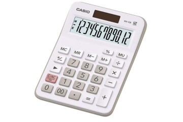 Casio MX-12B-WE Beyaz 12 Hane Masa Üstü Hesap Makinesi