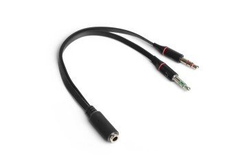Dark DK CB AUC04  2x3.5mm Stereo Dişi - 4pin 3.5mm Stereo Erkek Y Splitter Kablo