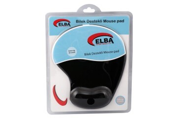 Elba K06152 Bileklikli Jel Mouse Pad Siyah