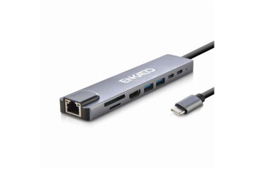 ENKADO EKD-TP42 TYPE-C TO TO HDMI 8İN 2PD+2 USB 2,0 +HDMI 4K +SD-TF+ETHERNET 100MBS