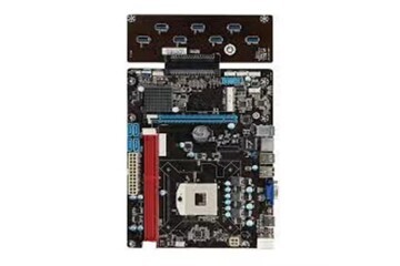 Esonic QS8-BTC Combo Intel Celeron Işlemcili HM65 1600 MHz DDR3 Soket 988 ATX 8li Mining Anakart