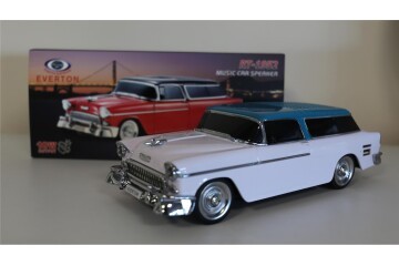 EVERTON RT-1952 Beyaz Arabalı  Bluetooth Fm-Usb-Tf-Aux Şarjlı Nostaljik Radyo