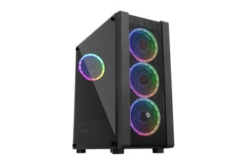 Frisby FC-9320G Gaming Kasa (Dual-Ring RGB Fan + 600W 80+ Bronze)1 x USB 3.0, 2 x USB 2.0