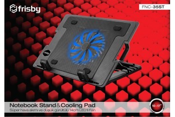 Frisby FNC-35ST Standlı Notebook Soğutucu 1 Port Usb 10- 17 boyutunda notebooklar için uygundur